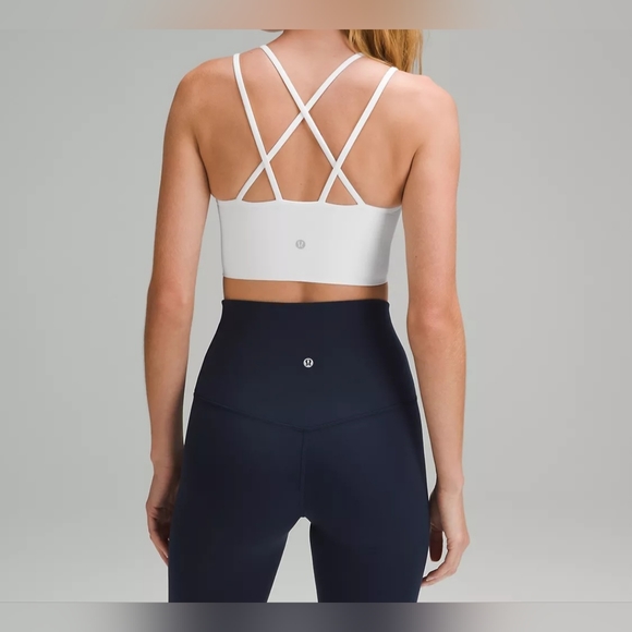 Lululemon Multiple Sizes "Like a Cloud Longline Bra" Color White / NWT - Picture 3 of 6